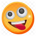Sorridente de língua para fora  Ícone
