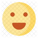 Feliz Sorridente Rosto Ícone