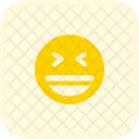 Sorrindo Semicerrando Os Olhos Ícone