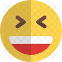 Sorrindo Semicerrando Os Olhos Ícone