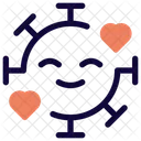 Sorrindo Com Coracoes Emoji De Coronavirus Coronavirus Ícone