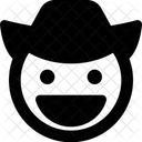 Vaqueiro sorridente  Ícone