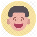 Garoto Emoji Sorridente Ícone