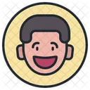 Garoto Emoji Sorridente Icon