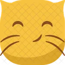 Emoticon De Gato Ícone