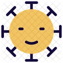 Sorriu Com Os Olhos Fechados Emoji De Coronavirus Coronavirus Icon