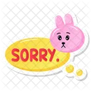 Sorry Bunny  Icon