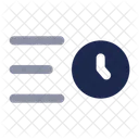 Sort By Time Clock Sort Icon