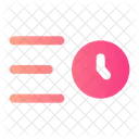 Sort By Time Clock Sort Icon