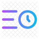 Sort By Time Clock Sort Icon