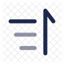 Sort From Bottom To Top Sort Lists Icon