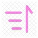 Sort From Bottom To Top Sort Lists Icon