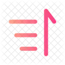 Sort From Bottom To Top Sort Lists Icon