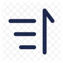 Sort From Bottom To Top Sort Lists Icon