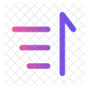 Sort From Bottom To Top Sort Lists Icon