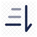 Sort From Top To Bottom Sort Lists Icon