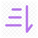 Sort From Top To Bottom Sort Lists Icon