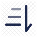 Sort From Top To Bottom Sort Lists Icon