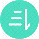 Sort From Top To Bottom Sort Lists Icon