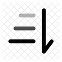 Sort From Top To Bottom Icon