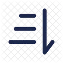 Sort From Top To Bottom Sort Lists Icon