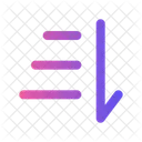 Sort From Top To Bottom Sort Lists Icon