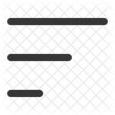 Sort Menu List Icon