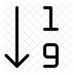 Sort Number  Icon