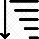 Von Oben Nach Unten Sortieren Symbol