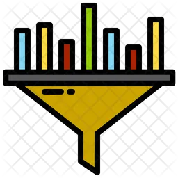 Sorting Data Icon - Download in Colored Outline Style