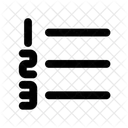 Numbered List Left Icon