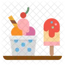 Sorvete Sorvete Creme Ícone