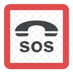 SOS Sign  Icon