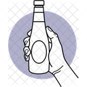 Soßenflasche halten  Symbol