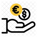 Sostener moneda  Icono