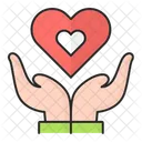 Sosteniendo el corazon  Icono