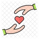 Sosteniendo el corazon  Icono