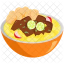 Illustration Of Indonesian Eid Al Fitr Food Soto Betawi Icon