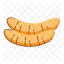Ripe Banana Peeled Icon