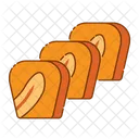 Banana Bread Sliced Icon