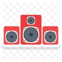 Soundsystem Musiksystem Musiktrommeln Symbol