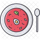 Soup Spoon Plate Icon