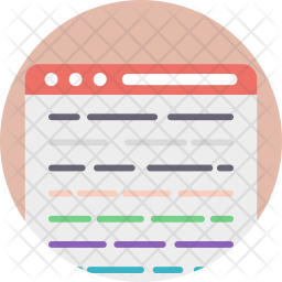 Source Code Icon - Download in Flat Style