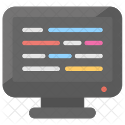 Source Code Icon - Download in Flat Style