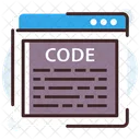 Source Code Content Management Programing Code Icon