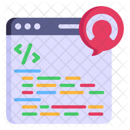Source Code Icon - Download in Flat Style