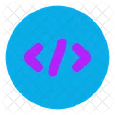 Source Code Circle Icon