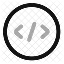 Source Code Circle Icon