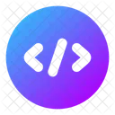 Source Code Circle Source Code Html Icon