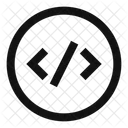 Source Code Circle Icon